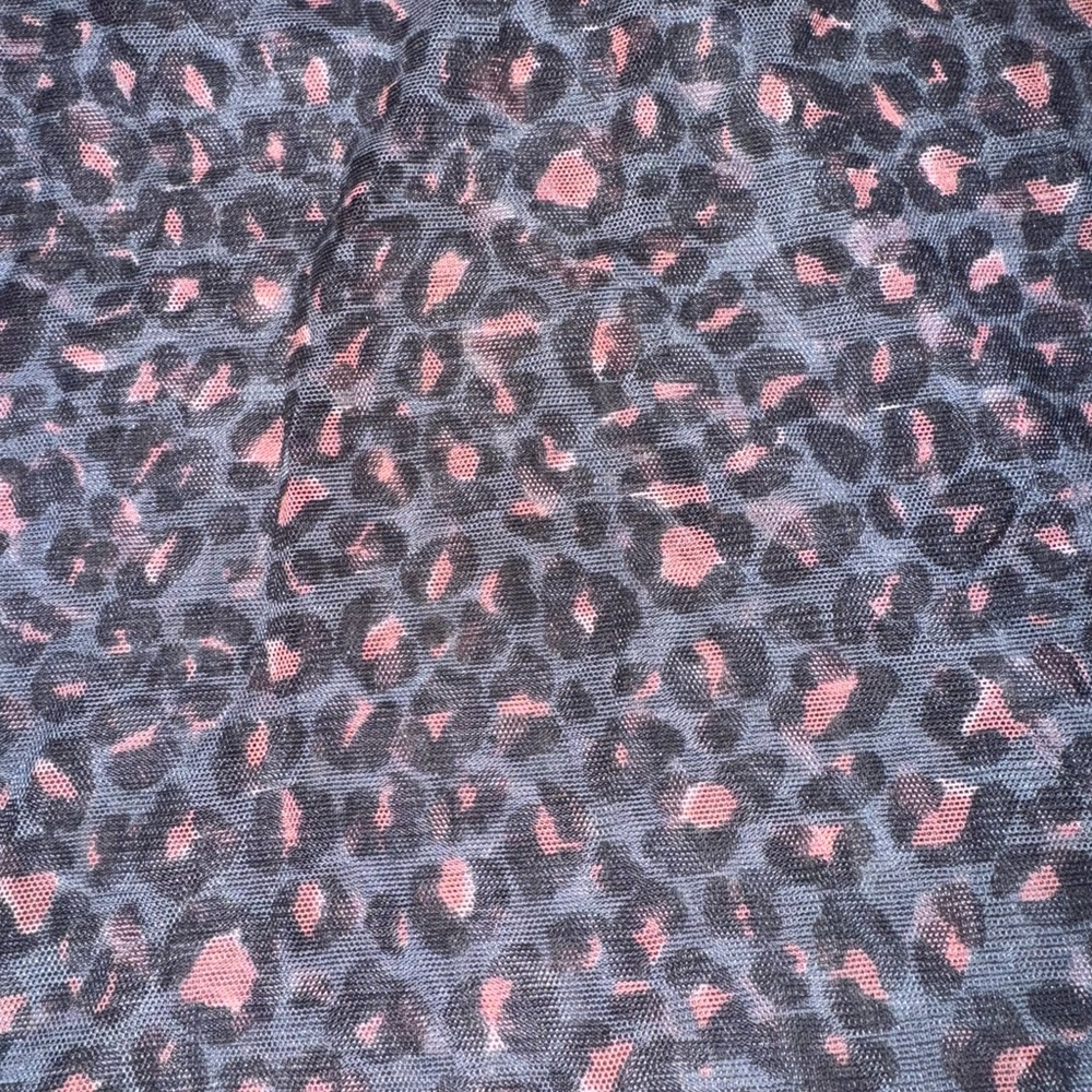 Victoria's Secret Pink and Gray Leopard Print work out sheer tank - Picture 2 of 6